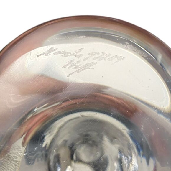 Signed Kosta Boda ART GLASS SEAL SEA LION PAPERWEIGHT 5-1/2"- PAUL HOFF - Picture 3 of 3